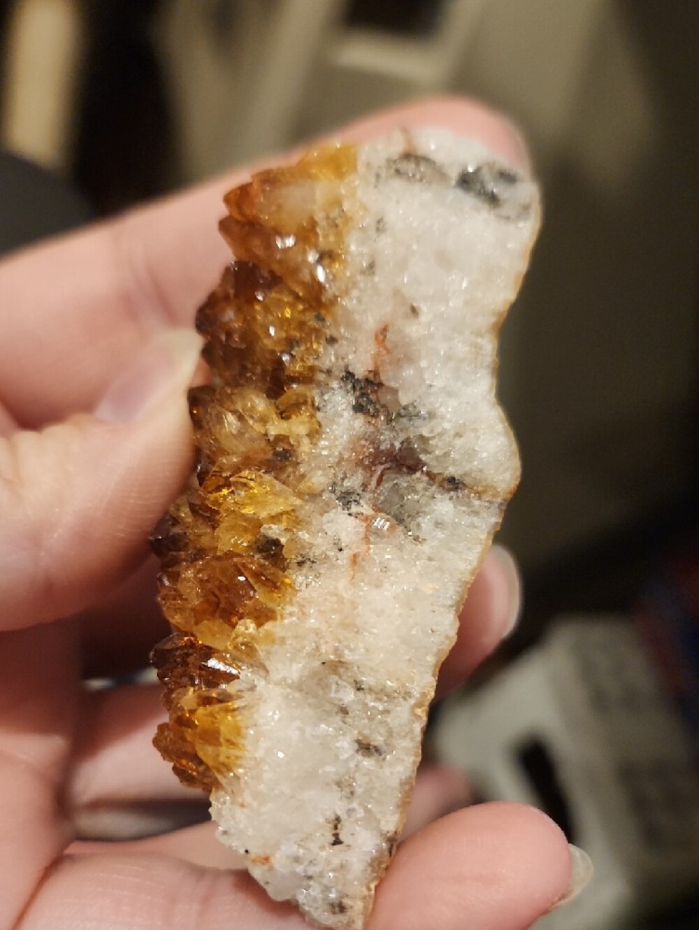 Naturally Heated Citrine Geode Cluster - Picture 3 of 7